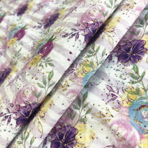 Cheap Price Flower Design Cotton Woven Poplin Fabric